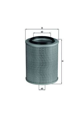 Filtro de aire A1876 Purflux
